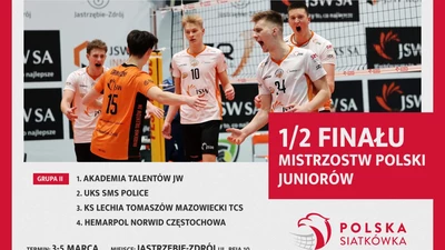 Półfinały Mistrzostw Polski Juniorów w siatkówce w najbliższy weekend w Jastrzębiu