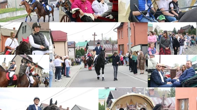 89 koni, wójt w siodle i modlitwa za papieża Franciszka. Pietrowice Wielkie uczciły Wielkanocną Procesję Konną [ZDJĘCIA, WIDEO]