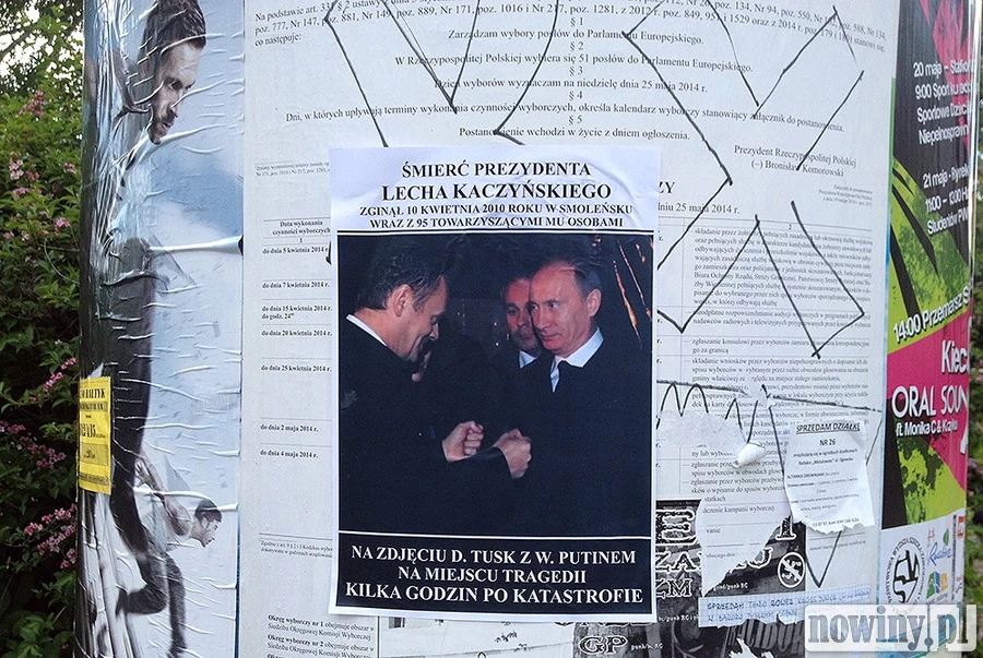 Śmierć prezydenta Lecha Kaczyńskiego na afiszu