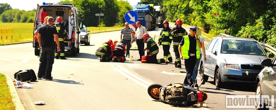 GORZYCE: Kierowca skutera wymusił pierwszeństwo