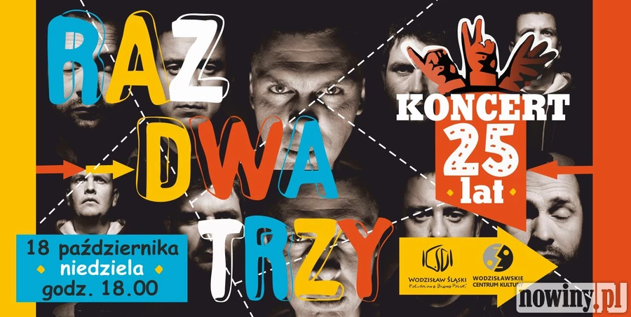 Raz, Dwa, Trzy świętować będzie w Wodzisławiu swój jubileusz - wygraj bilet!