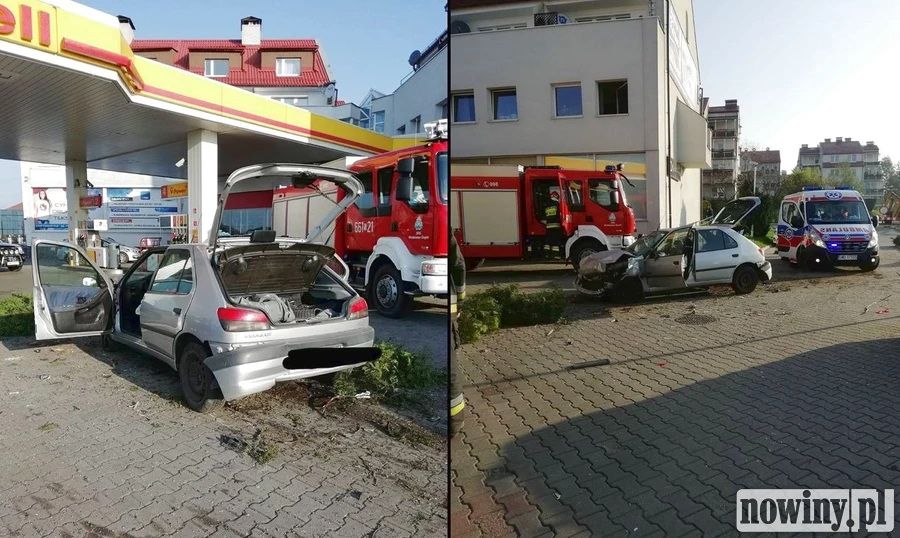 Z impetem wjechała w dwa zaparkowane na stacji benzynowej samochody. Bo zasnęła