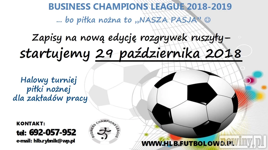Ruszyły zapisy do rozgrywek Business Champions League 2018-2019