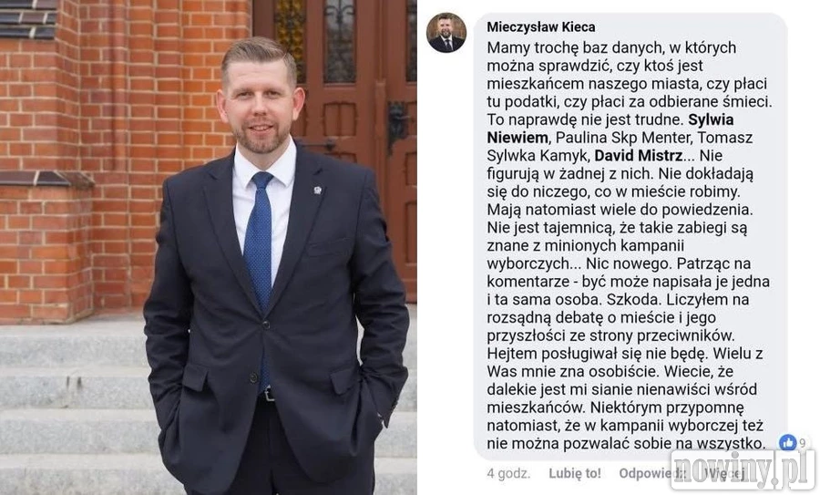 Burza po wpisie prezydenta. Czy osoby, które krytykują Mieczysława Kiecę, są przez niego sprawdzane?