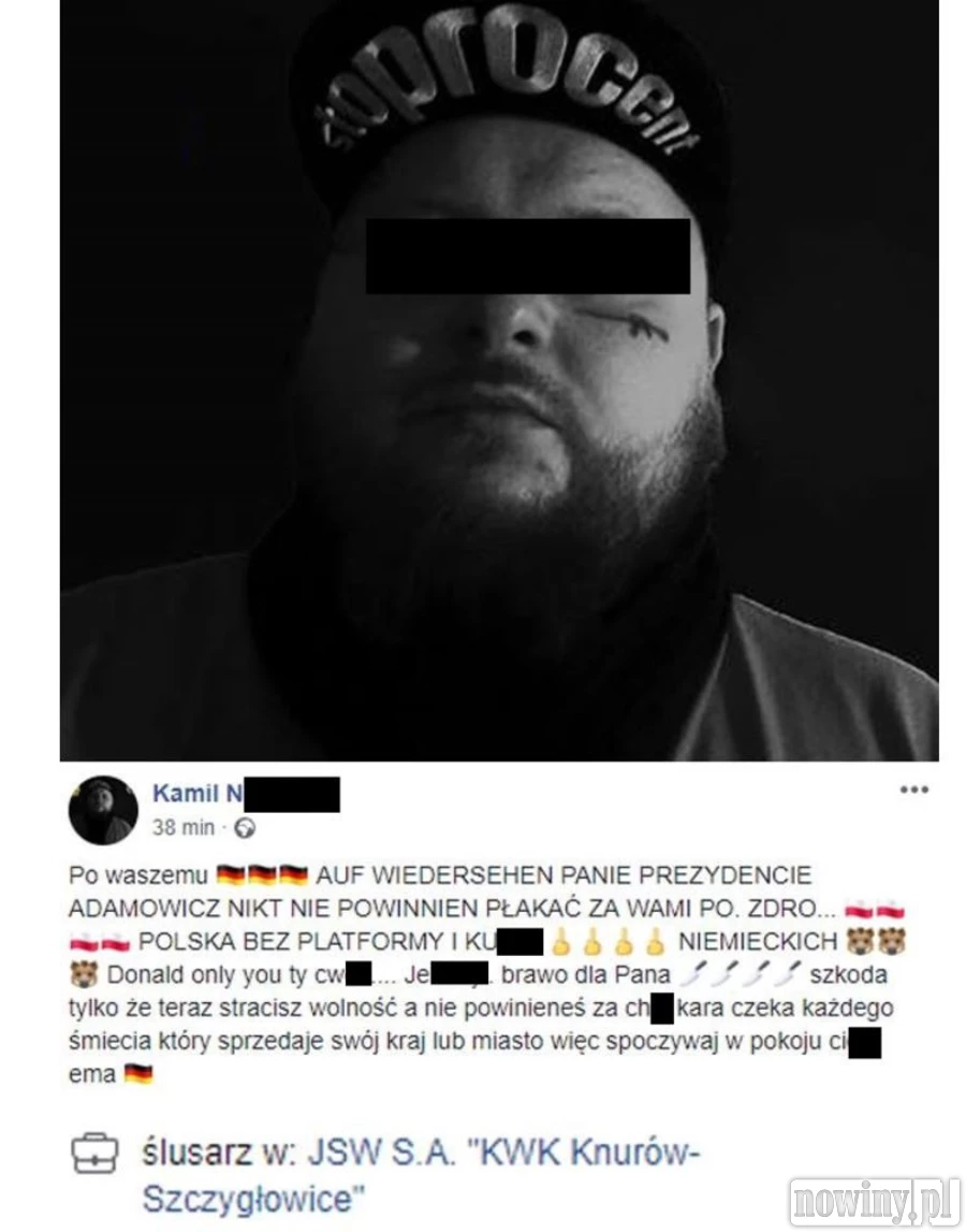 Kamil N. usłyszał zarzuty. Przyznał się do winy