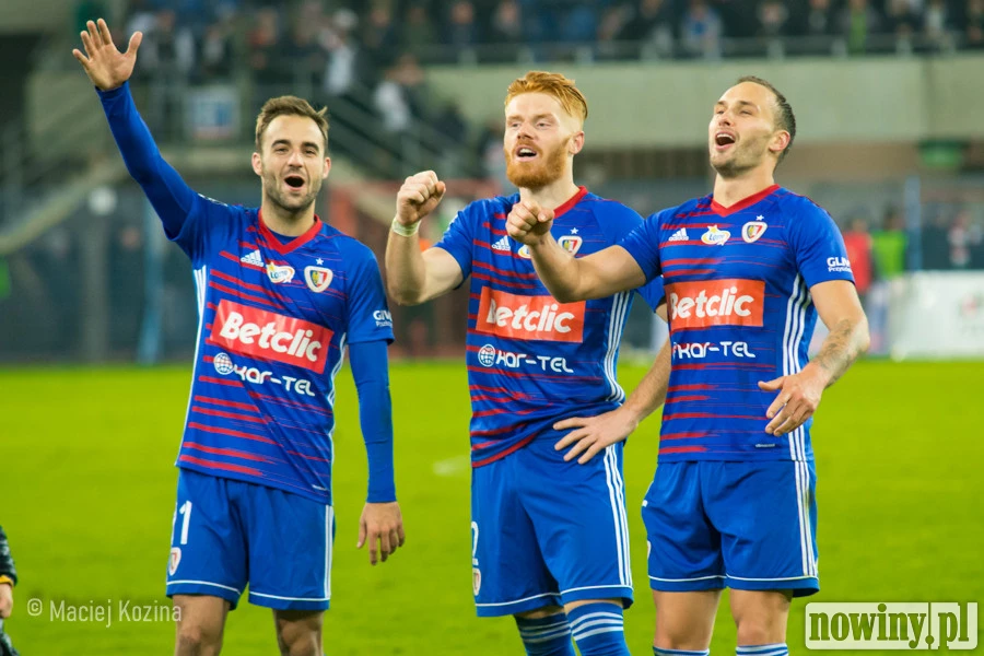 Piast Gliwice liderem PKO BP Ekstraklasy