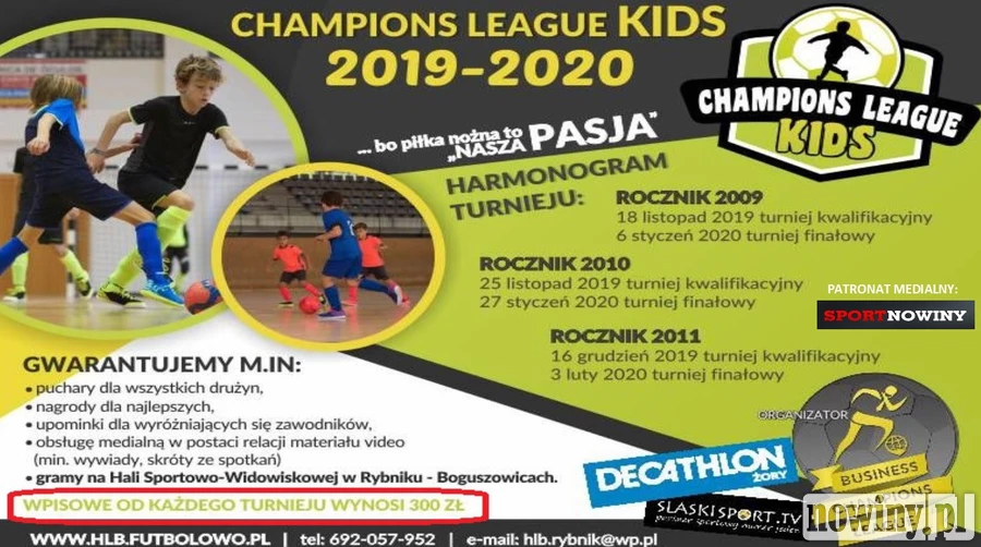 Pierwsza edycja Champions League Kids