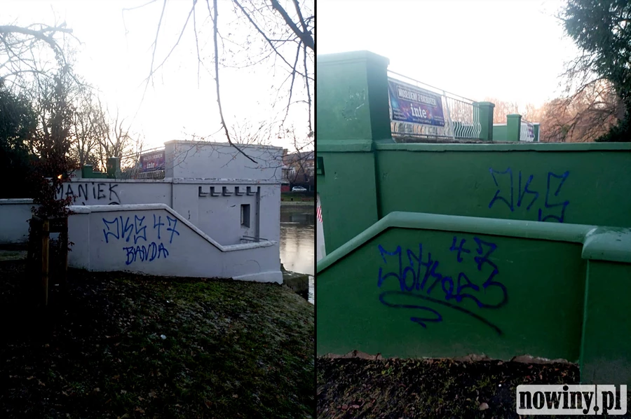 Pseudograficiarze zdewastowali budynek przy Parku Roth