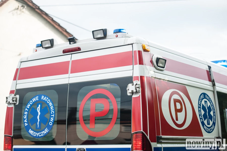 Potrącenie rowerzysty na Rybnickiej