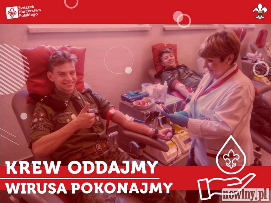 Harcerze ze Skrzyszowa zachęcają do oddania krwi. Sami już oddali