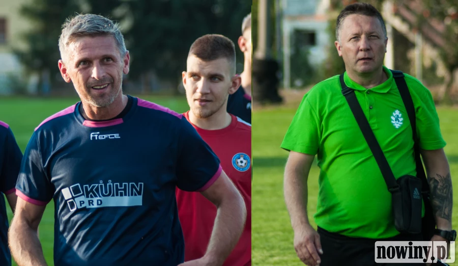 Marcin Malinowski i Piotr Riabowski po meczu Krzyżanowice - Gaszowice