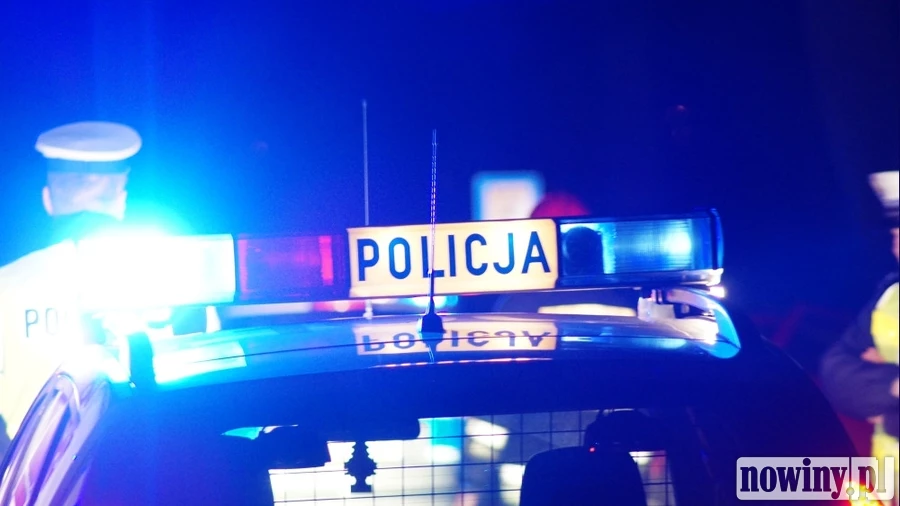 Pijany kierowca rozbił się na drzewie