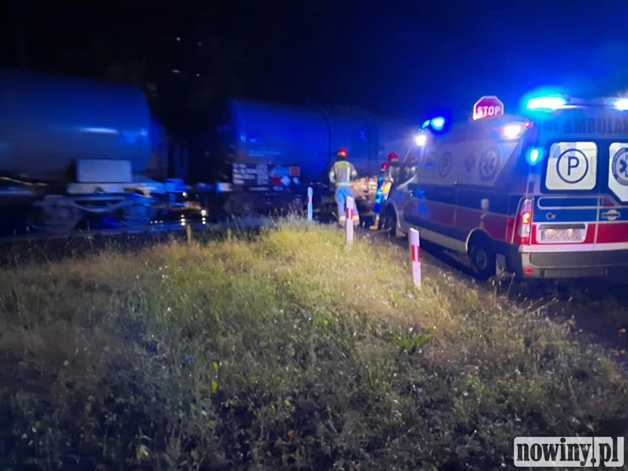 Śmiertelny wypadek w Siedliskach. Nie żyje mężczyzna potrącony przez pociąg