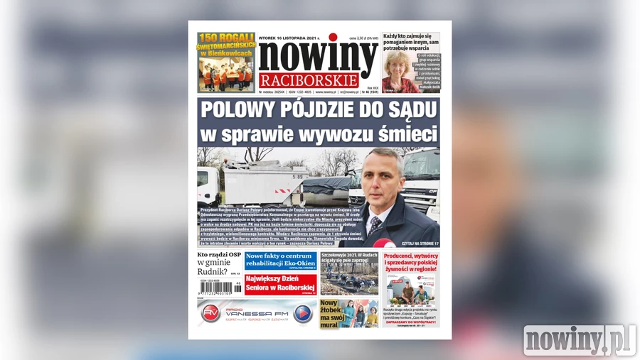 Nowiny Raciborskie piszą o sądzie nad śmieciami