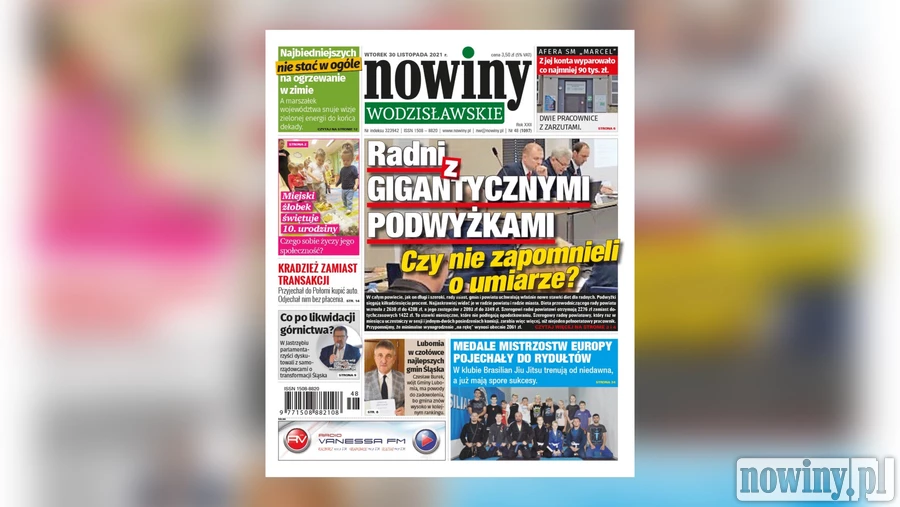 Radni z gigantycznymi podwyżkami. Nowiny Wodzisławskie pytają, czy nie zapomnieli o umiarze?