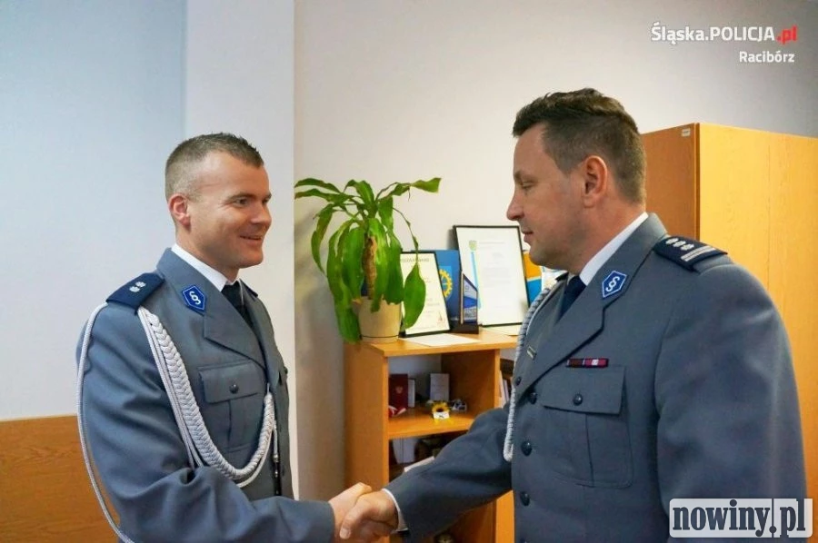Policjanci z Raciborza mają nowego szefa. Marek Ryszka za Łukasza Krebsa