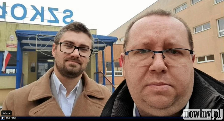 Nielegalna interwencja w rydułtowskiej szkole. Przedstawiciel Polskiego Veta oraz zawieszony działacz PiS wtargnęli do placówki