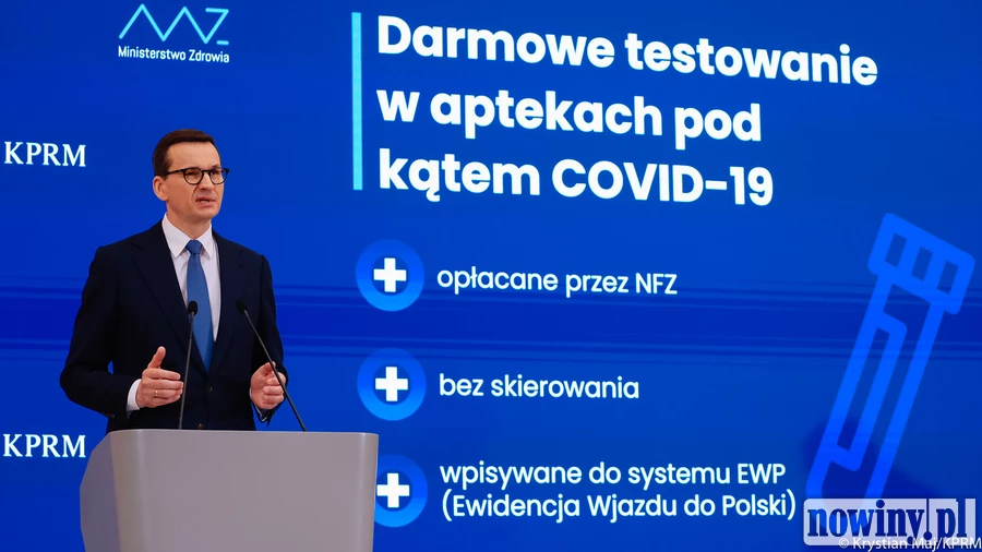 Krótsza kwarantanna i darmowe testy w aptekach. Rząd przygotowuje się na kolejną falę zakażeń