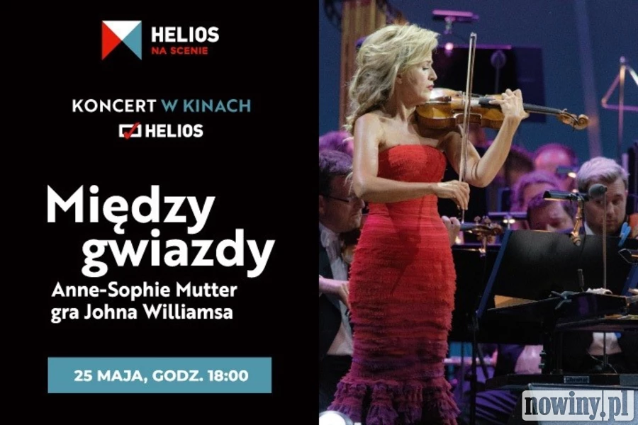 „Między gwiazdy” – sieć kin Helios prezentuje koncert wybitnej skrzypaczki!