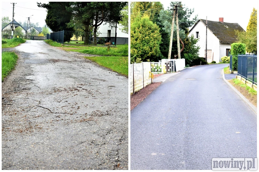Jest i nowa kanalizacja i wyremontowana droga