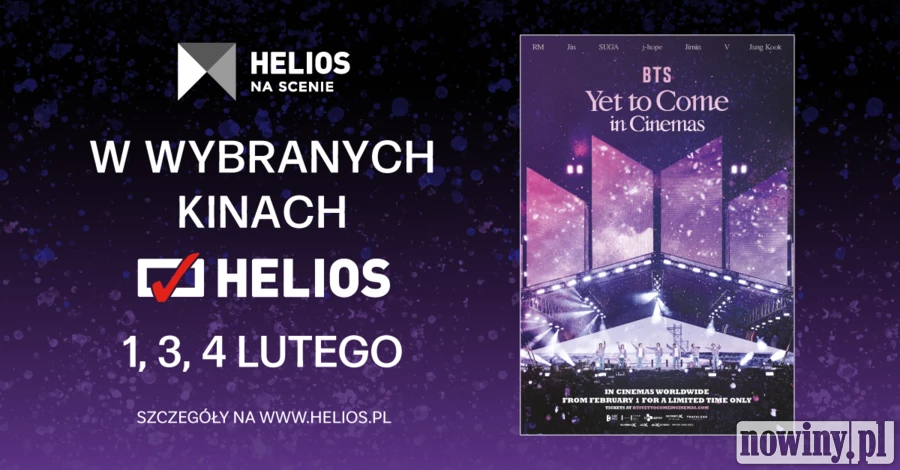 „BTS: Yet to Come in Cinemas” na ekranach kin Helios