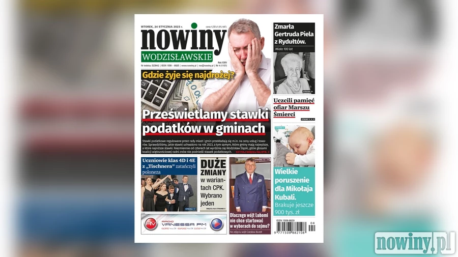 Nowiny Wodzisławskie o podatkach. Gdzie najwyższe, a gdzie najniższe stawki podatkowe w powiecie wodzisławskim?