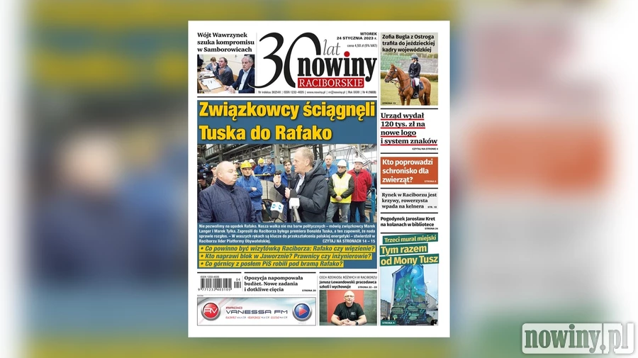 Nowiny Raciborskie piszą o wizycie Donalda Tuska w Rafako