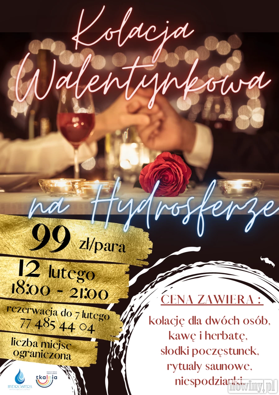 Kolacja walentynkowa na Hydrosferze