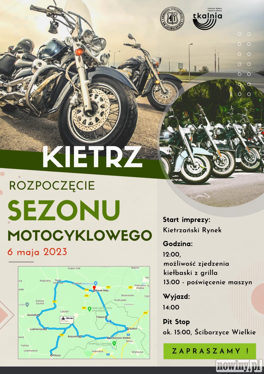 Tkalnia zaprasza na rozpoczęcie sezonu motocyklowego