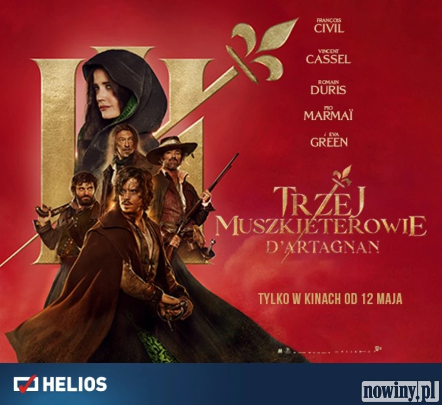 „Trzej muszkieterowie: d’Artagnan” na ekranach kin Helios