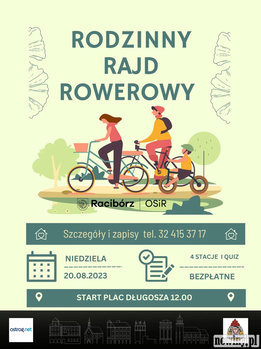 OSiR zaprasza do udziału w rodzinnym rajdzie rowerowym