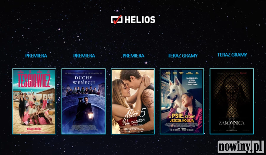 Wrześniowe premiery w kinach Helios