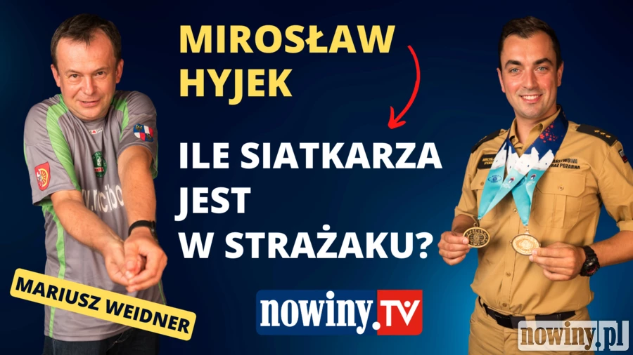 Strażak ze sportowym zacięciem. Mirosław Hyjek w Studio Nowiny