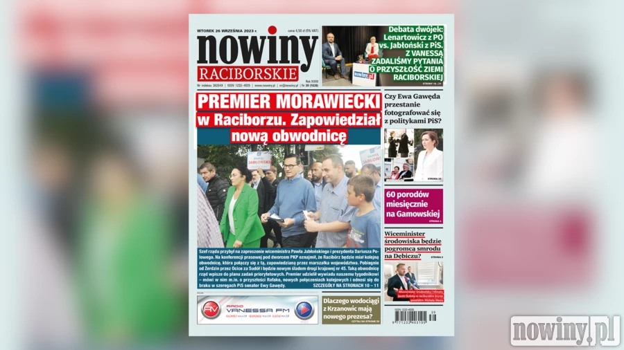 W Nowinach Raciborskich wywiad z premierem Mateuszem Morawieckim