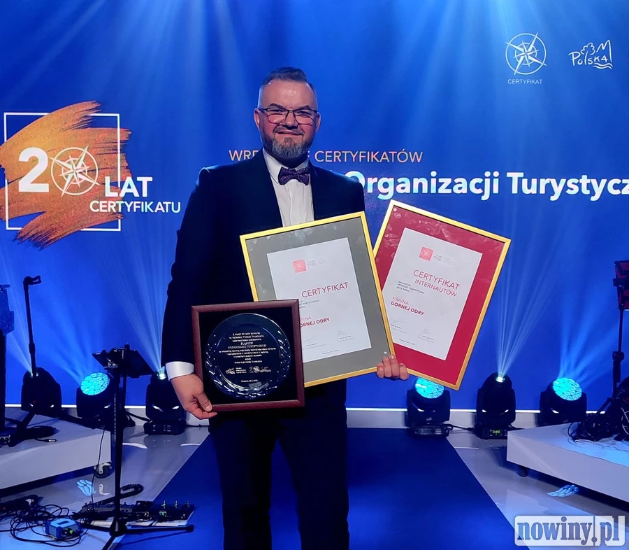 Kraina Górnej Odry ponownie z nagrodą za najlepszy produkt turystyczny i nagrodą internautów