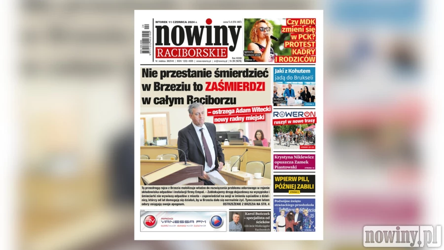 Nowiny Raciborskie piszą o przestrodze z Brzezia. Może zaśmierdzieć w całym mieście
