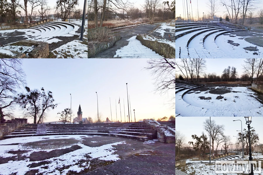 Zaniedbany amfiteatr w centrum Kuźni Raciborskiej. Czy w końcu doczeka się modernizacji?
