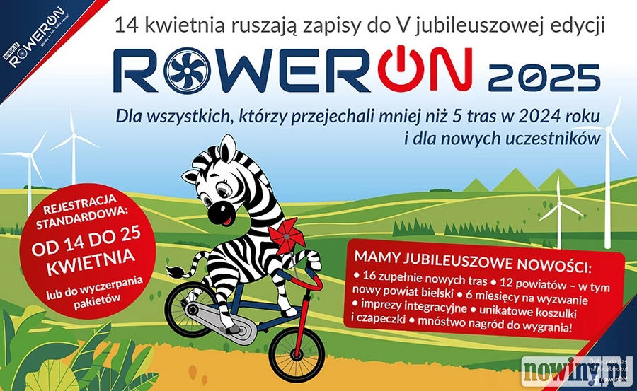 RowerON 2025: Druga tura zapisów z pakietami startowymi do jutra (25.04) do godz. 23.59!