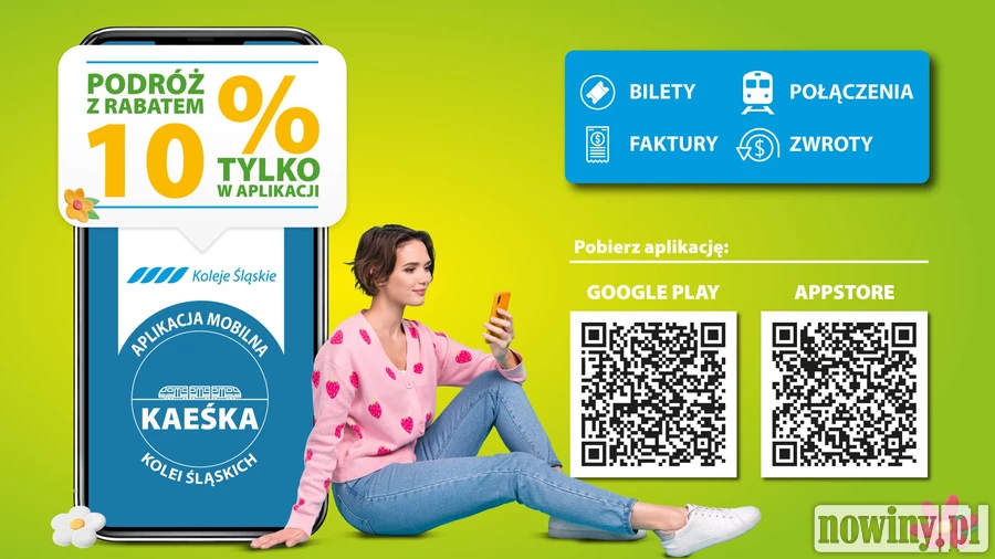 Nowe funkcje w Kaeśce, aplikacji Kolei Śląskich