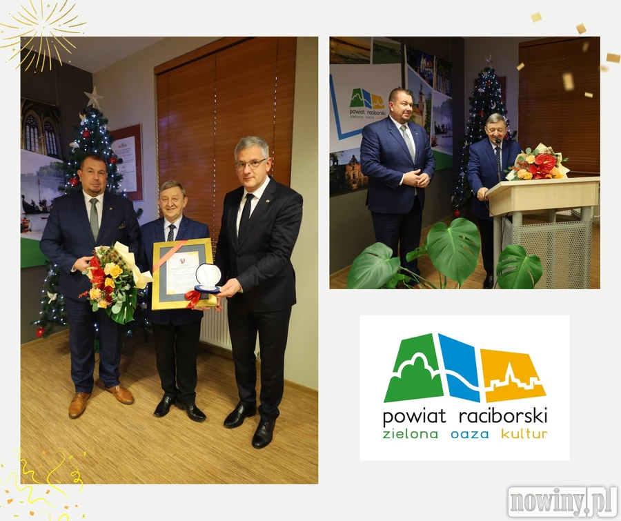 Medal „Zasłużony dla Powiatu Raciborskiego” przyznano Brunonowi Chrzibkowi