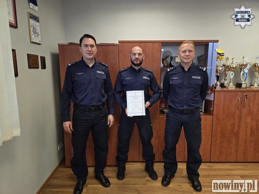Uroczyste mianowanie funkcjonariuszy w raciborskiej komendzie policji