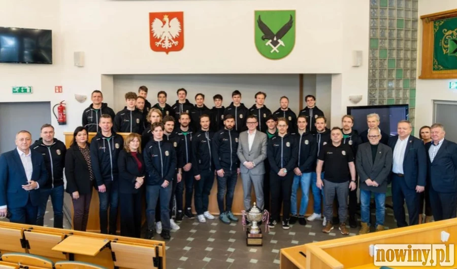 Przedstawiciele JKH GKS Jastrzębie gościli w Urzędzie Miasta