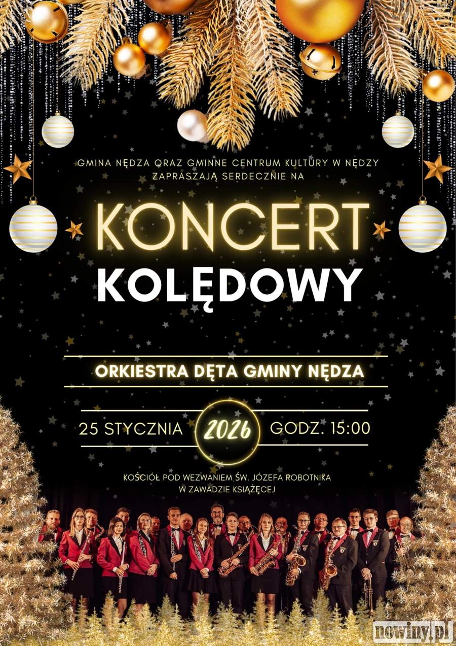 Orkiestra Dęta Gminy Nędza zagra kolędy w Zawadzie Książęcej [ZAPOWIEDŹ]
