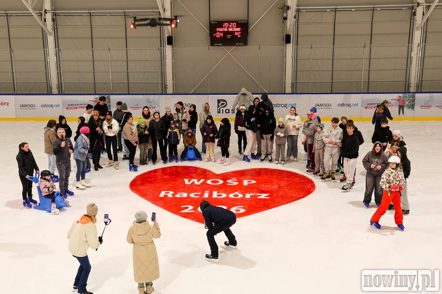 Gorące serce na lodzie - inauguracja 34. Finału WOŚP Racibórz