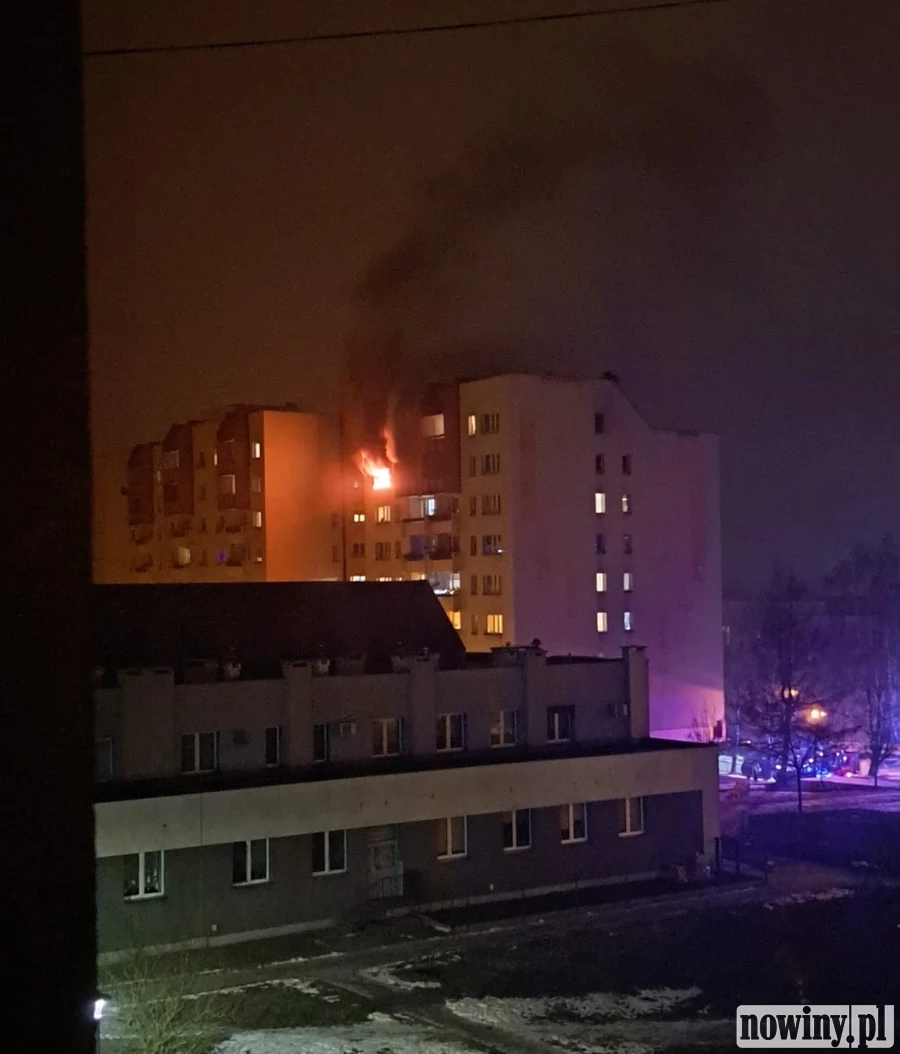 Pożar mieszkania w Wodzisławiu. Trwa akcja na Przemysława [ZDJĘCIA]