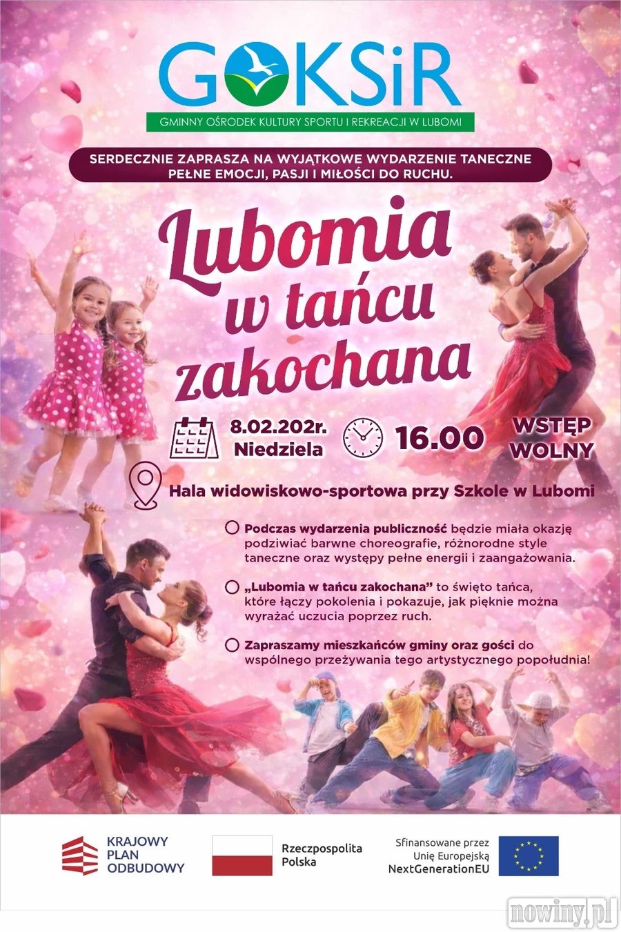 „Lubomia w tańcu zakochana” – taneczne święto pełne emocji już w niedzielę