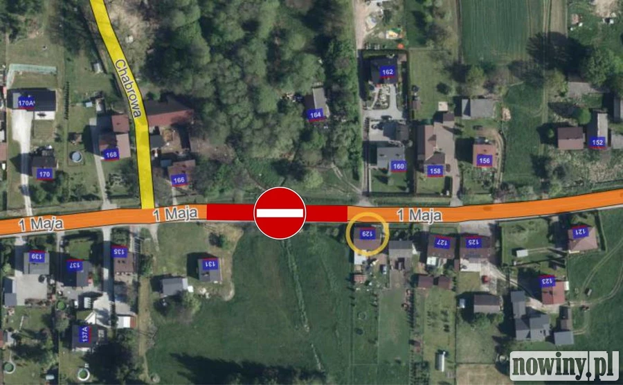 Zmiany w organizacji ruchu na ul. 1 Maja w Mszanie od 16 lutego