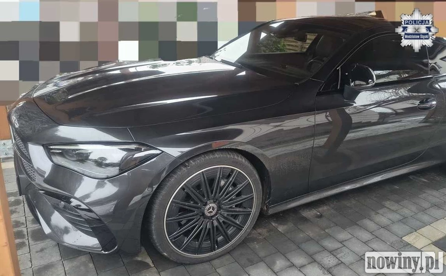 Skradziony we Francji Mercedes odnalazł się w Godowie