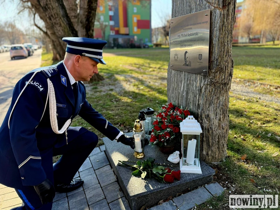 Międzynarodowy Dzień Pamięci o Poległych Policjantach. W Raciborzu uczczono asp. Michała Kędzierskiego
