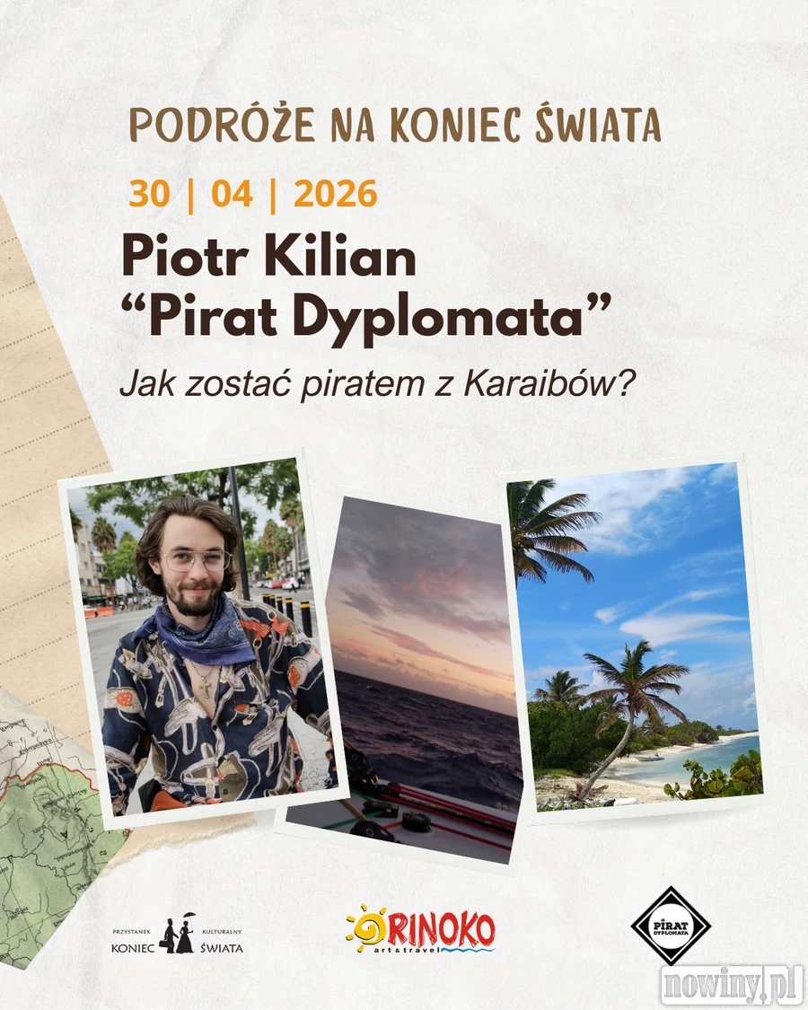 Podróże wracają do Raciborza. „Pirat Dyplomata” opowie o Karaibach i Meksyku